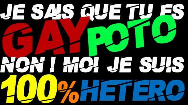 Suce-moi en after ! Mais je ne suis pas gay POTO !
