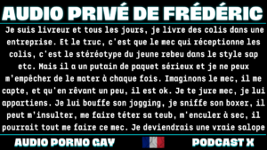 Le gros paquet du réceptionniste hétéro(mais pas trop). (audio de 11 min 16 )