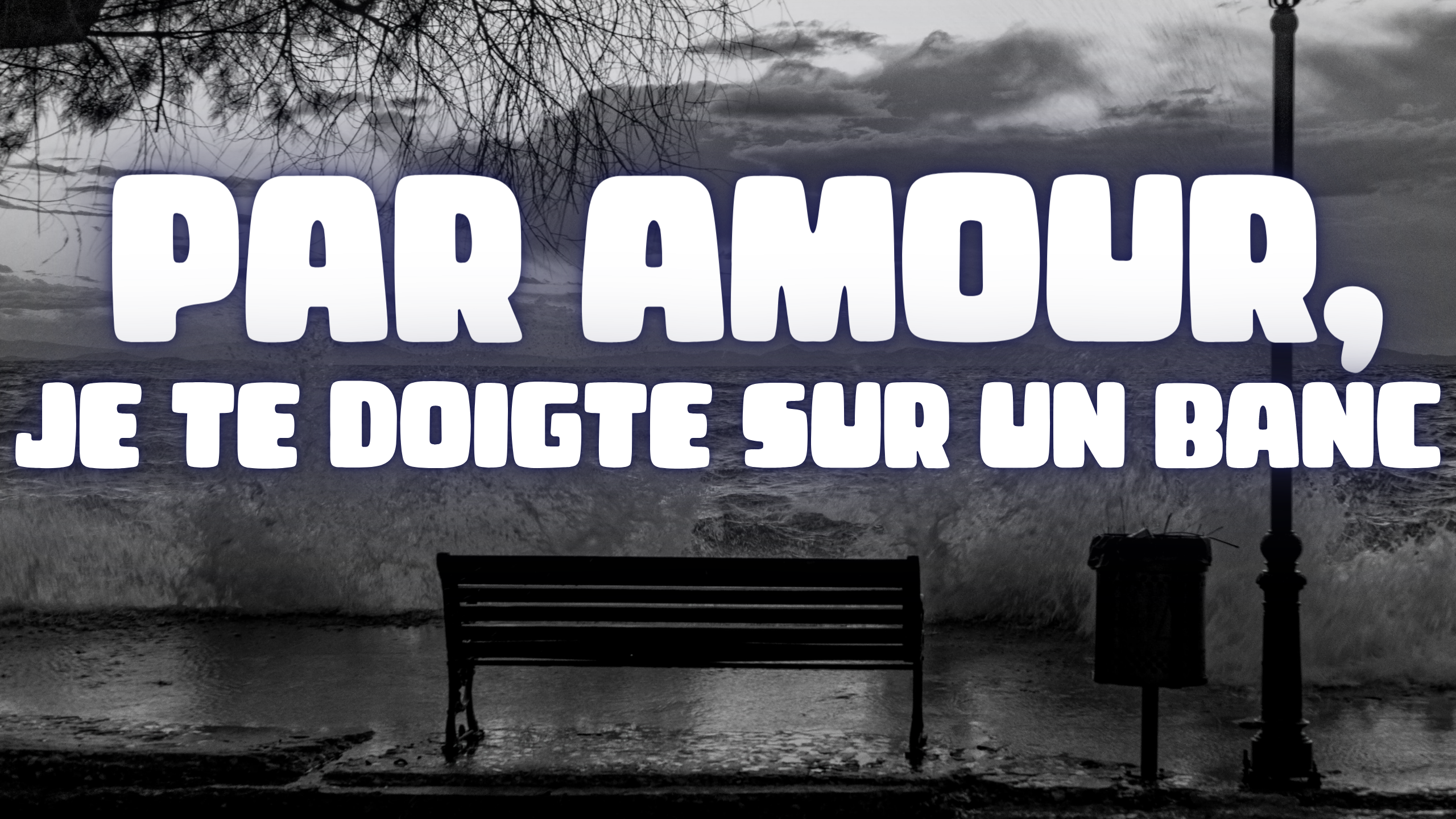 2 Amoureux sur un banc.