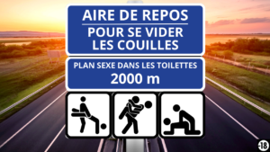 Tu vas faire un plan sexe entre mecs dans les toilettes d’une aire d’autoroute (audio de 14min33)