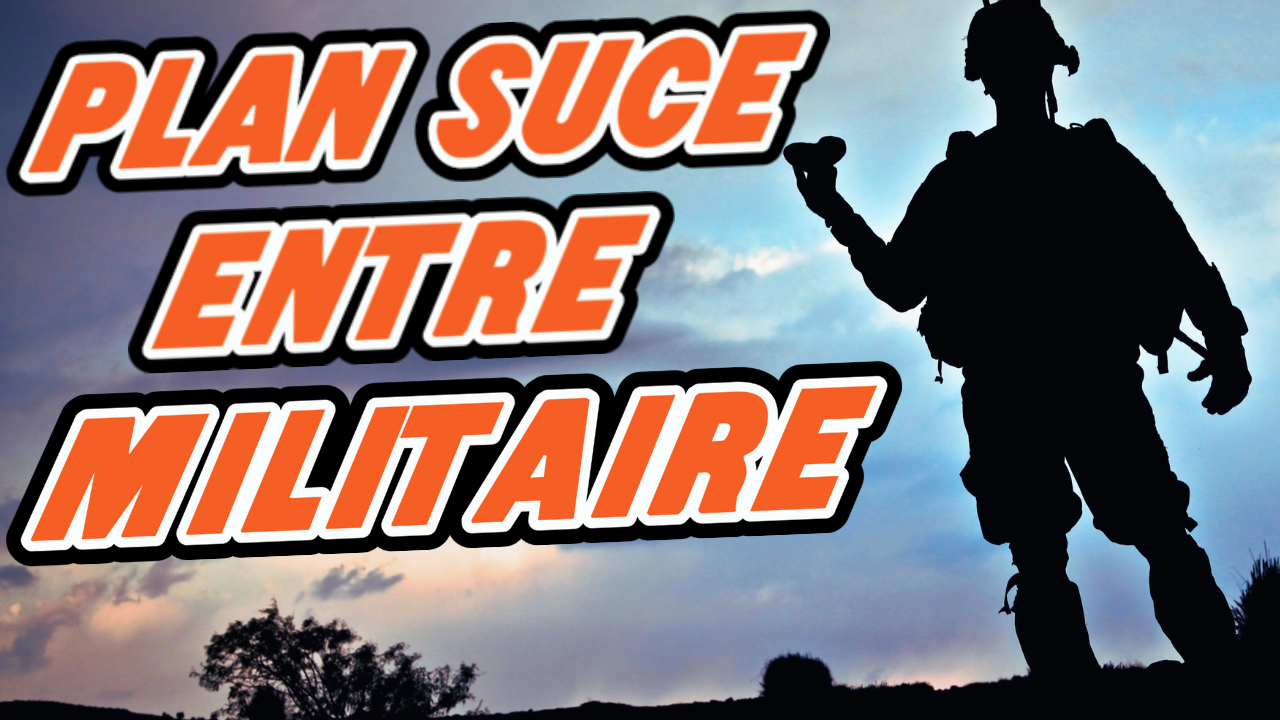 Tu vas avaler les deux doses de sperme que ton collègue militaire va t’offrir