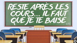 Tu vas te faire baiser par ton prof BG sur son bureau (audio de 11min46)