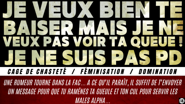 Tu vas te retrouver en cage de chasteté à servir un hétéro en manque de chatte (13min31)
