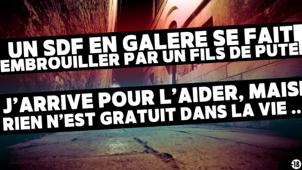 Un sdf en difficulté va recevoir de l'aide mais pas de façon désintéressée… Tu vas devoir sucer mon gars (16 min32)