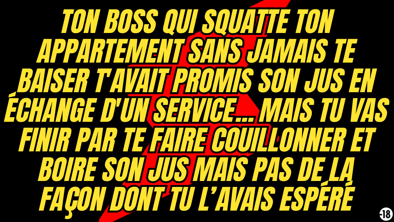 Obligé de sucer le plan cul de ton boss pour qu’il puisse le baiser