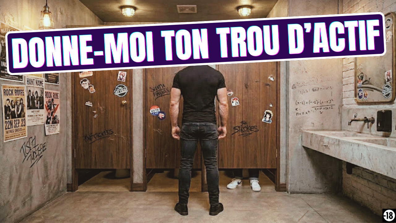 Je vais dépuceler le trou serré d’un actif dans les toilettes du bar dans lequel je travaille