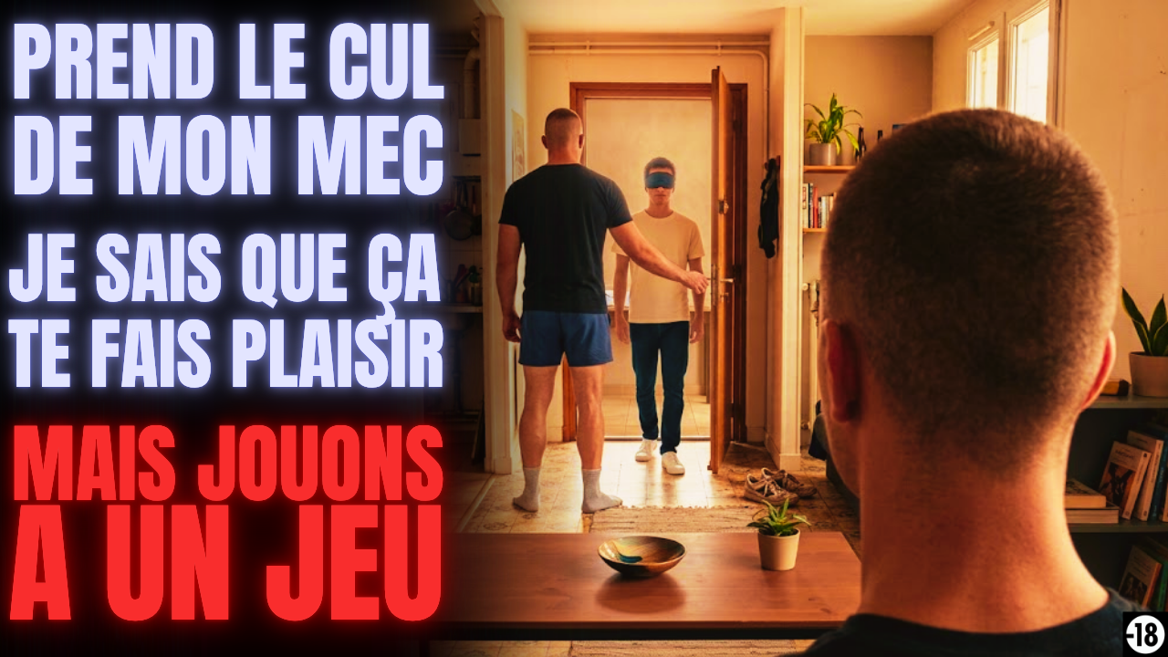 Le mec va jouer à un jeu chelou en offrant le cul de son mec soumis à son pote de cette façon